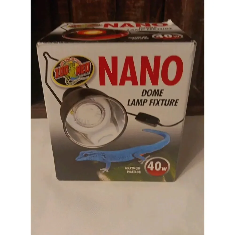 ZOO MED NANO DOME LAMP FIXTURE - 4 INCH BOTTOM DIAMETER - LF-35